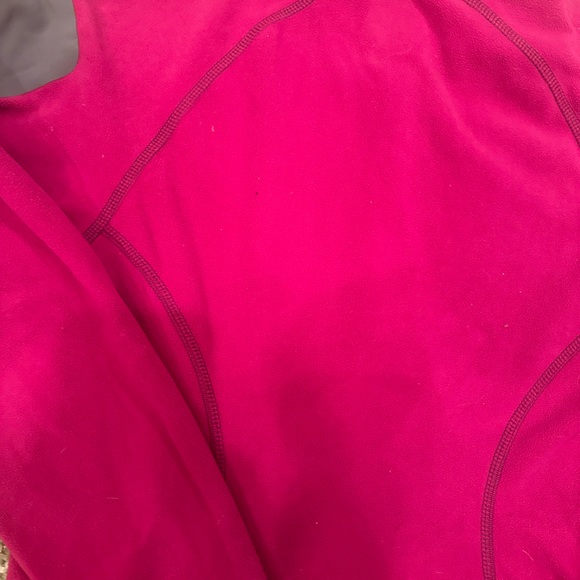 Eddie Bauer EUC First Ascent XS 1/2 Zip Bright Pink Pullover Fleece Sweatshirt - Picture 8 of 10